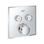 GRT SmartControl Trimset Square 2 Outlet  - req 35604 Chrome