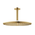 R/shwr Cosmo Ceil Mtd Head+Arm (310mm hd) - 9.5lpm Brshd Cool Sunrise