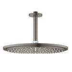 R/shwr Cosmo Ceil Mtd Head+Arm (310mm hd) - 9.5lpm Brshd Hard Graph