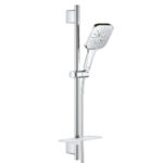 26584000 R/shower SmartActive Cube Rail set w/130mm hd - 9.5lpm Chrme