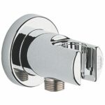 28628000 Relexa Wall Outlet + Holder Chrome