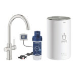 Grohe Red II Duo C-Spout 3ltr Boiler Cap Super Steel