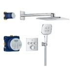 Grohe Smartcontrol 3 Func Set Square 310 Chrome