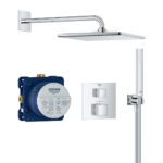 Grohe 2 Func Sq Shr Set 310 (Cube) Chrome