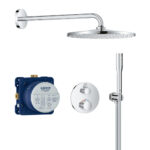 Grohe 2 Func Rd Shr Set 310 (Rot Contr) Chrome