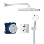 Grohe 2 Func Sq Shr Set 250 (Rot Contr) Chrome