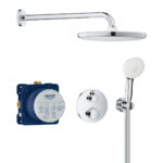 Grohe 2 Func Rd Shr Set 250 (Rot Contr) Chrome