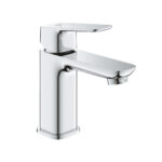 Cubeo S-Size basin mixer with smooth body - chrome