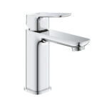 Cubeo M-Size basin mixer with smooth body - chrome