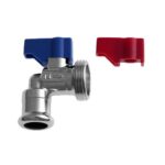 PrimaPress Pressfit 15mm x 3/4" Angle Washing Machine Valve