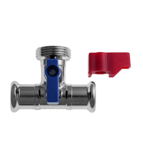 30076612-1.jpg PrimaPress Pressfit 15mm x 3/4" Tee Washing Machine Valve - Image 1