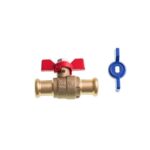 PrimaPress Pressfit 15mm Ball Valve Butterfly handle