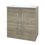 **Fresssh Petra FS Basin Unit 2 door 750mm Grey Oak needs 329341WT