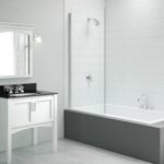 Merlyn Vivid Single Square Bath Screen 6mm 1500x800mm