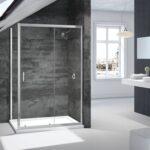 Vivid Black Hinge & Inline Side Panel 800mm