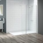 Vivid Black Showerwall 800mm
