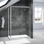 Vivid Black Slider 1200mm Fixed Panel(Box 1 of 2) Needs code 32970401