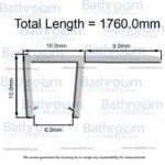 Merlyn Vivid Black Slider1200mm Moving Panel (Part 2 of 2)