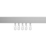 Croydex 1830mm Straight Rail - Silver