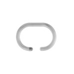 Croydex C Shaped Curtain Ring(pack of 12) - Clear