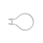Croydex Button Curtain Ring(pack of 12) - White