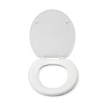 Croydex Abberton Stick 'N' Lock White Toilet Seat