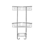 Croydex Stainless Steel Three Tier Corner Basket