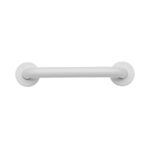 Croydex 300mm Stainless Steel Straight Grab Bar - White