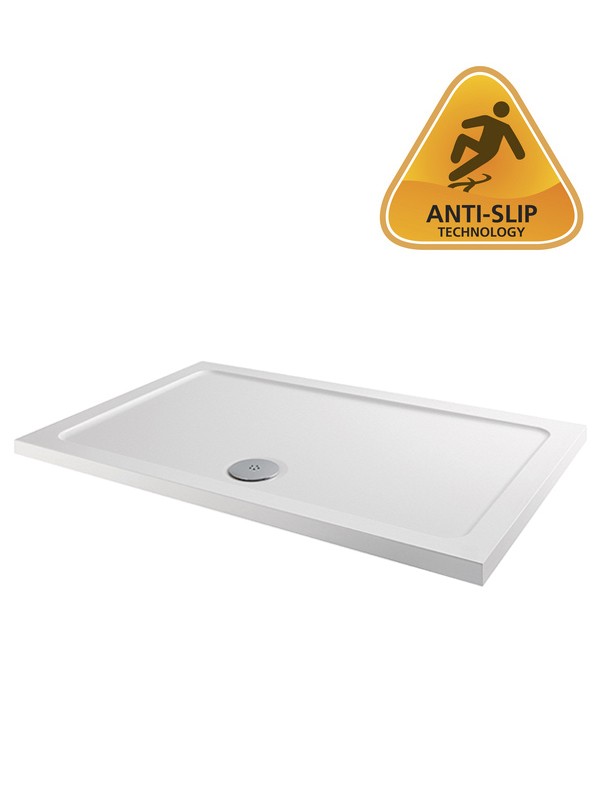 339405WT-1.jpg MX Antislip 900 x 800mm ABS Stone Shower Tray - Image 1