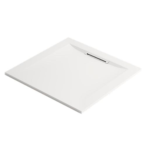 344069WH-1.jpg Mira Flight Level White 800 x 800 Square 0 Upstands - Image 1