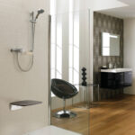 Mira Premium Shower Seat Grey/Chrome