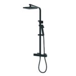 Aqualisa AQ Square Shower Column (Inc Fixing Kit) HP Matt Black