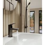 Aqualisa Downtown Pillar Tap Large Incl Click Clack Waste Matt Black