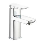 Aqualisa Downtown Pillar Tap Small Incl Click Clack Waste Matt Black