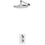 Aqualisa Dream Thermo Mixer Single Outlet With Wall Head - Round