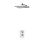 Aqualisa Dream Thermo Mixer Single Outlet With Wall Head - Square
