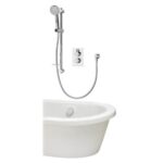 Aqualisa Dream Mixer Dual Outlet With Adj Kit & Bath Fill - Round