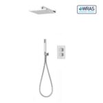 Aqualisa Dream Mixer Dual Outlet With Hand Shower & Wall Head - Square