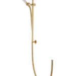 Aqualisa Aquatique Surface Mounted Adjustable Shower Head Gold