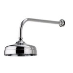 Aqualisa Aquatique Semi Recessed 8 Inch Fixed Shower Head Chrome