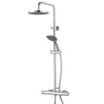 Aqualisa AQ Cool Touch Round Shower Column(Inc Fixing Kit) HP - Chrome