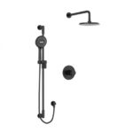 Riobel Parabola 2-Way Type T/P Coaxial Trim Black