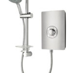 Triton Aspirante Electric Shower 8.5kW Brushed Steel