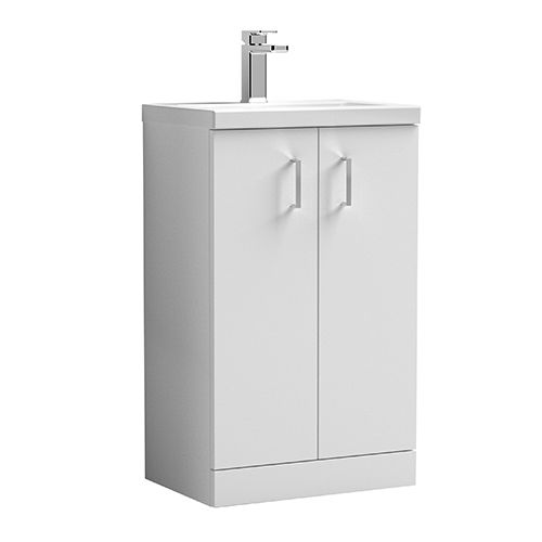 Product image for SKU 352001GB Fresssh Alba L-Shaped 600mm Unit Grey/Brown/500mm WC Unit & RH Basin - Image 1