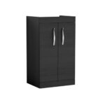 Fresssh Alba 500mm F/S 2 Door Basin Unit Only Black