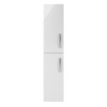 Fresssh Alba 300mm W/H 2 Door Tall Unit Gloss White