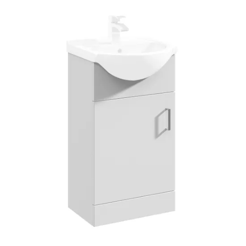 352356WH-1.jpg Fresssh NEW Helena 450mm 1 Door Vanity Unit Only - Requires Basin - Image 1