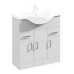 Fresssh NEW Helena 750mm 3 Door 2 Drawer Vanity Unit - Requires Basin