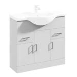 Fresssh NEW Helena 850mm 3 Door 2 Drawer Vanity Unit - Requires Basin