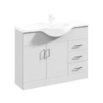 Fresssh NEW Helena 1050mm 2 Door 3 Drawer Vanity Unit - Requires Basin
